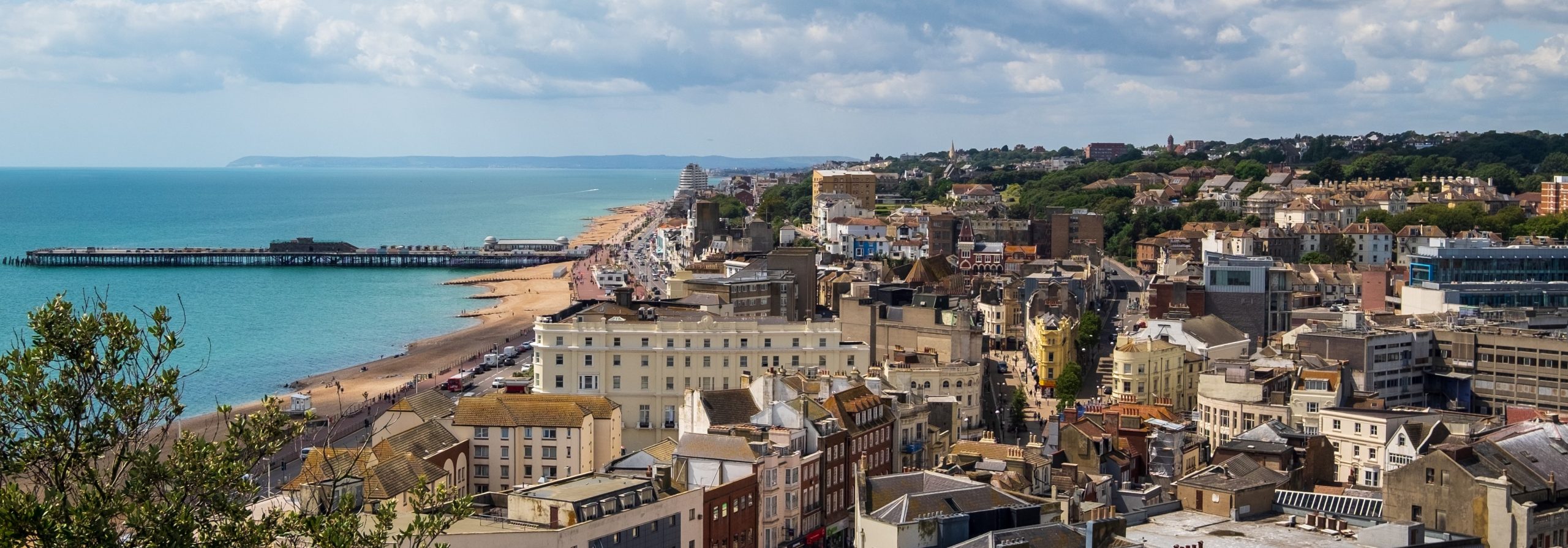 An aerial picture of Eastbourne, East Sussex.